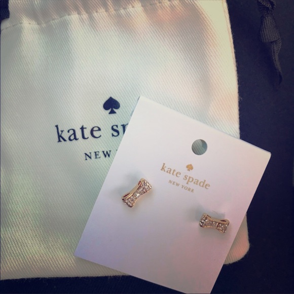 kate spade Jewelry - NWT Kate Spade Gold Bow Earrings